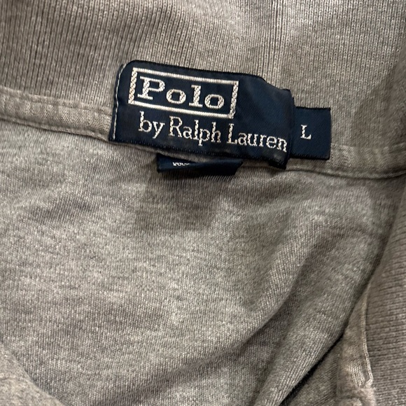 Gray Polo Ralph Lauren Collared Shirt Men’s Large - Picture 3 of 3